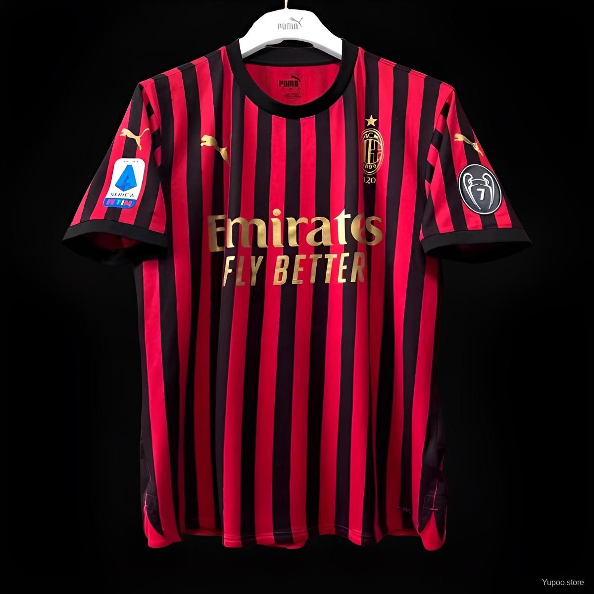 Camiseta de fútbol AC Milan 2019/20 LOCAL MANGA CORTA VERSION FAN